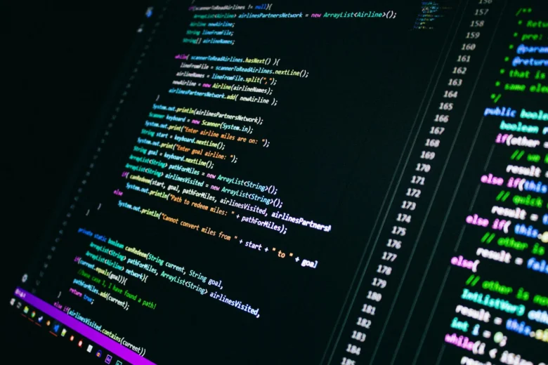 Multicoloured code on a computer screen representing cloud GPU workloads