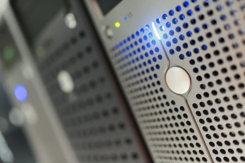 Rows of GPU servers in a cloud data center hosting AI workloads